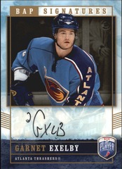 2006-07 Upper Deck Be a Player BAP Signatures Garnet Exelby #EX Auto